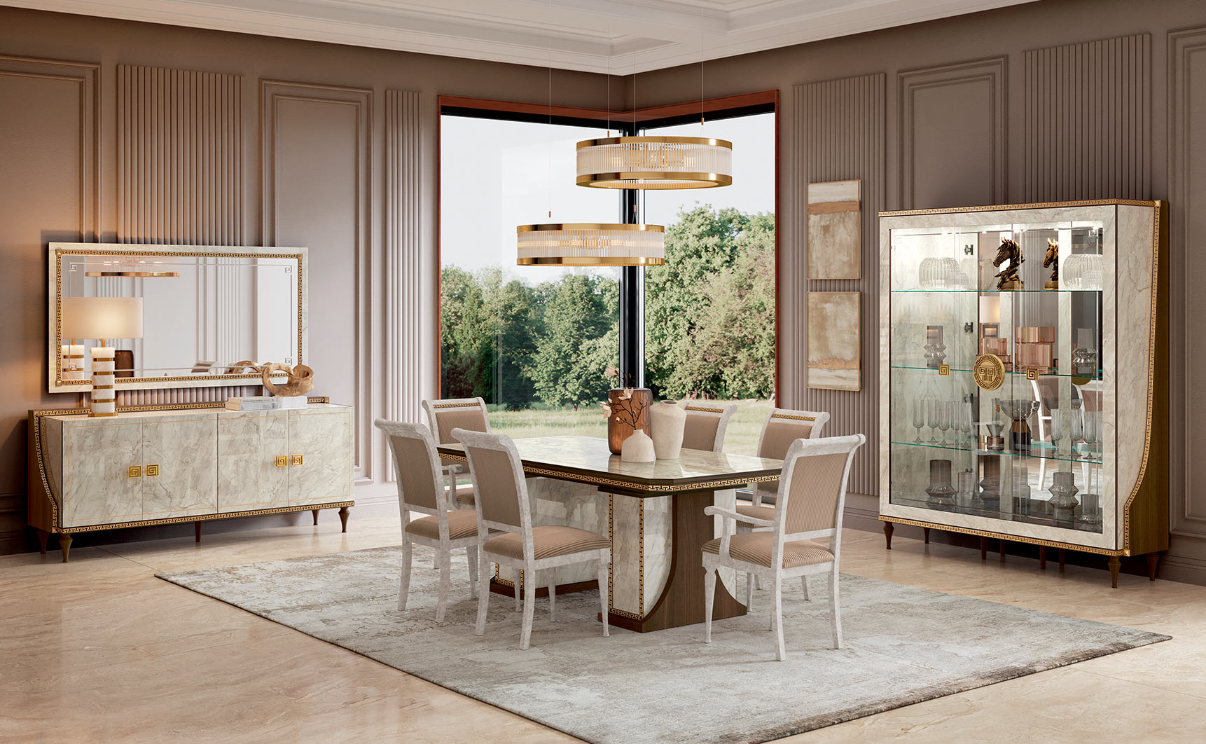 Romantica Dining Room - Luxurious Style - Arredoclassic