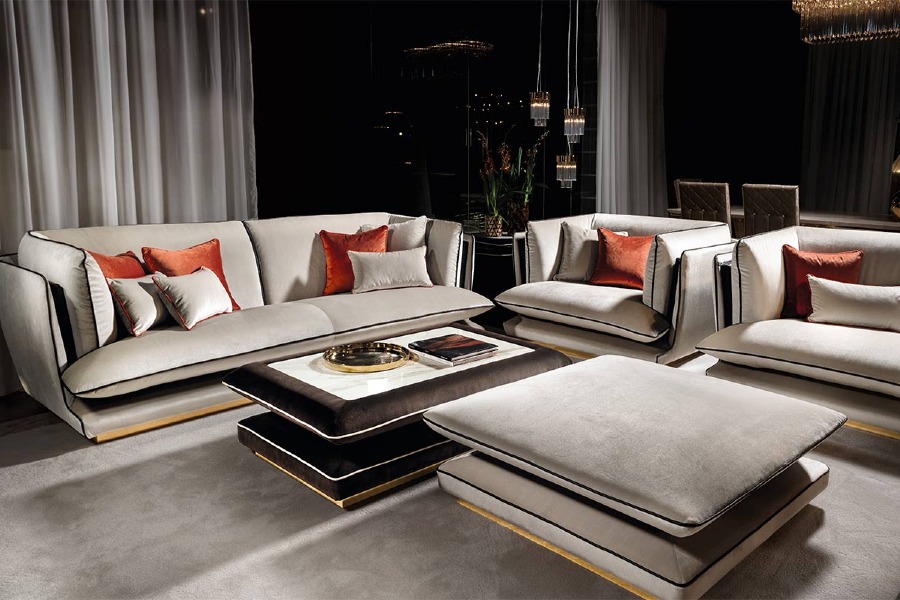Living room interior design: allure collection