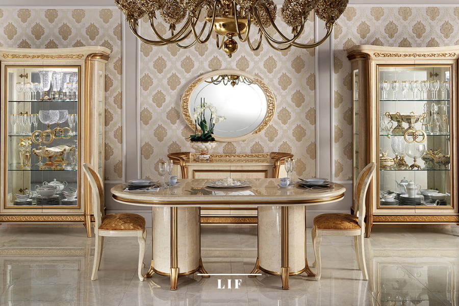 Classic Italian dining room furniture: Melodia collection